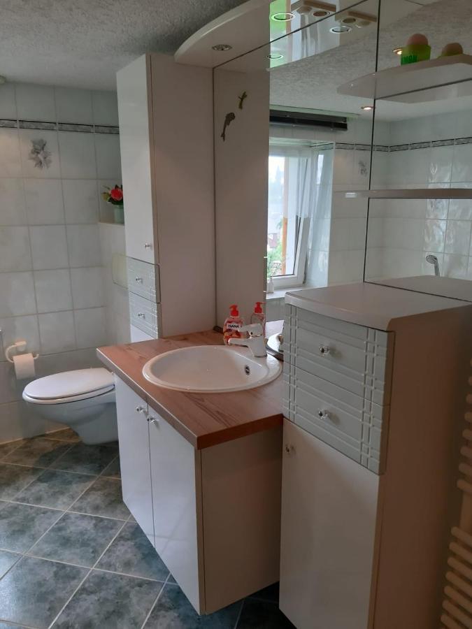 Familienfreundliche Ferienwohnung Zschorlau Esterno foto